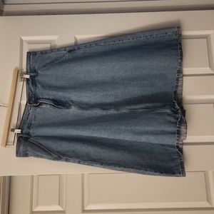 H&M Denim Midi Skirt Size 18